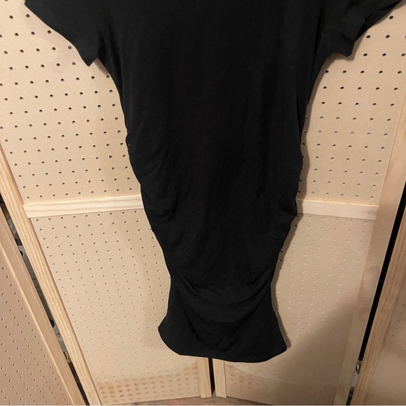 🤰NWT Quince small Tencel Jersey Maternity Dress - Classic Black🤰🏾 - Picture 4 of 10
